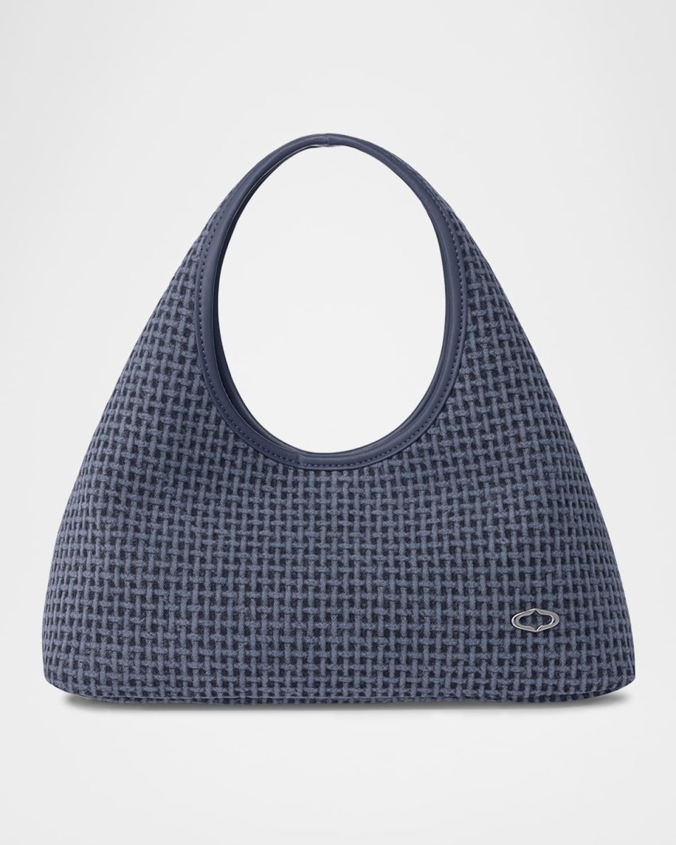 Waffle Canvas Top-Handle Bag